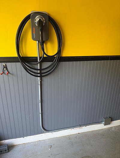 ABEV project — completed EV charger installation