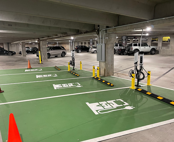 ABEV technician completing an EV charger installation